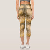 Leggings Capri Peau de dragon doré (Verso)