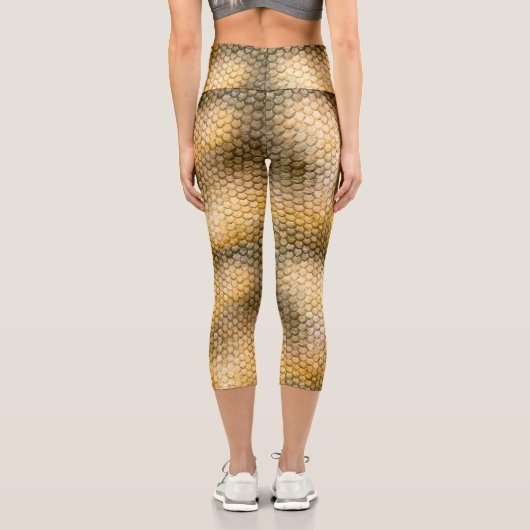 Leggings Capri Peau de dragon doré (Verso)