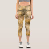Leggings Capri Peau de dragon doré (Recto)