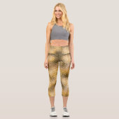 Leggings Capri Peau de dragon doré (Recto)