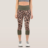 Leggings Capri Peau de léopard (Recto)