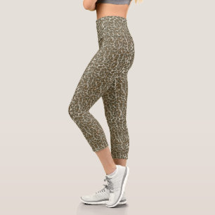 Leggings Capri  peau de léopard 