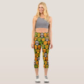 Leggings Capri Peaux feuille Aspen Skulls sans couture motif 2018 (Recto)