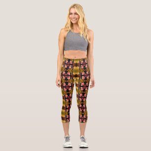 Leggings Capri Pêche vintage USA Alaska hydravion