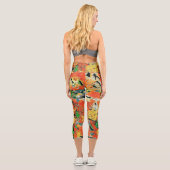 Leggings Capri Peinture à l'huile Retro : Van Gogh Monet (Verso)