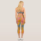 Leggings Capri Peinture colorée (Verso)