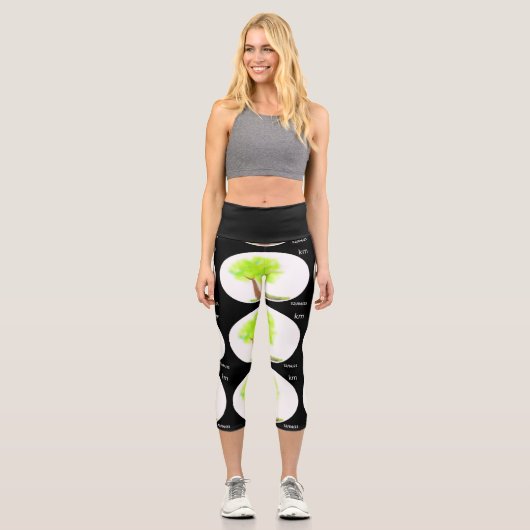 Leggings Capri peinture d'arbre km capri (Recto)