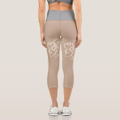 Leggings Capri peinture de fleur capri (Verso)