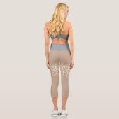 Leggings Capri peinture de fleur capri (Verso)