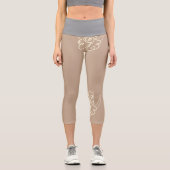 Leggings Capri peinture de fleur capri (Recto)