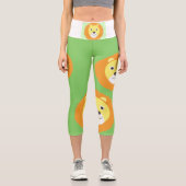 Leggings Capri peinture de lions (Recto)
