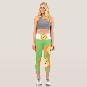 Leggings Capri peinture de lions
