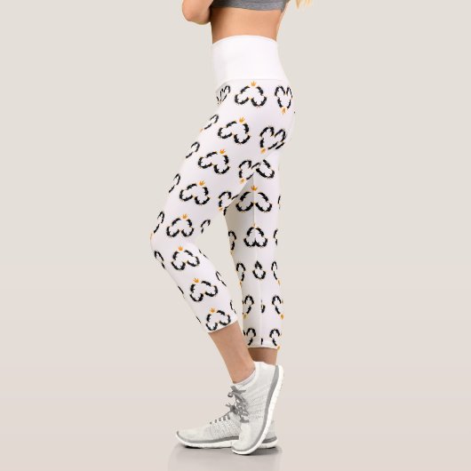 Leggings Capri Penguin Heart Love (Gauche)