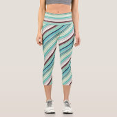 Leggings Capri Peppermenthe Cascade striée (Recto)