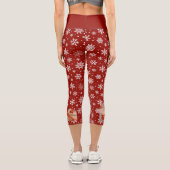 Leggings Capri Père Noël en neige (Verso)