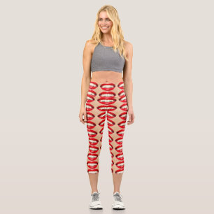 Leggings Capri Perfect Smile Femme Fatale Pop-art