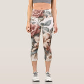 Leggings Capri Perfection florale ancienne légère (Recto)