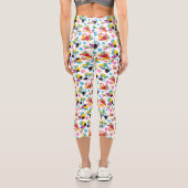 Leggings Capri Perroquets colorés, Perroquets tropicaux, Oiseaux, (Verso)