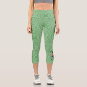 Leggings Capri Personalized Denmark Ireland USA Shamrock (Recto)