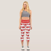 Leggings Capri Personnalisable  | Patriotique | DRAG CANADA (Recto)