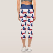 Leggings Capri Personnalisable  | Patriotique | DRAPEAU TEXAS (Verso)
