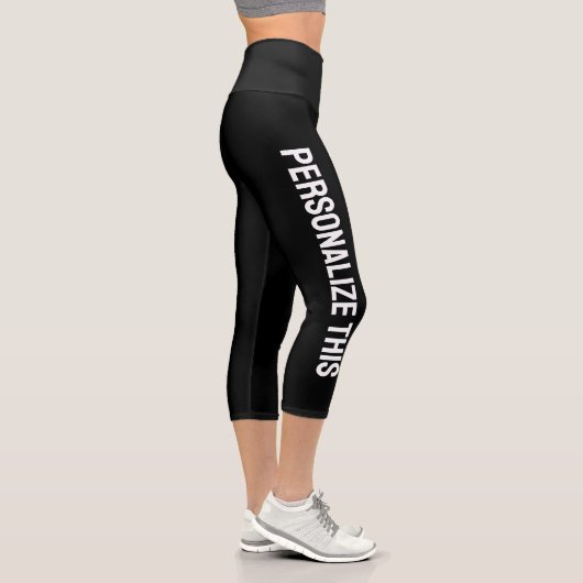 Leggings Capri Personnalisé (Droite)