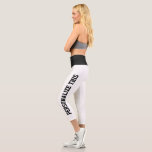 Leggings Capri Personnalisé<br><div class="desc">Facile de personnaliser les légumineuses personnalisées de Ricaso - ajoutez votre propre texte - changez la couleur et la police du texte en cliquant sur personnaliser > personnaliser plus</div>