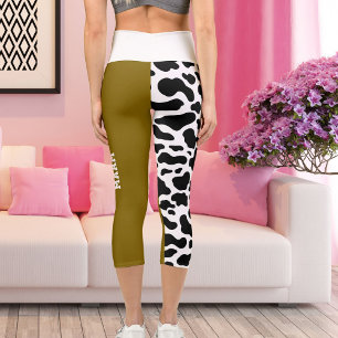 Leggings Capri Personnalisé Big Chat Motif Spot Imprimer Animal a