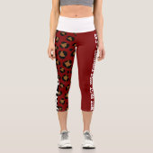Leggings Capri Personnalisé Big Chat Motif Spot Imprimer Animal a (Recto)