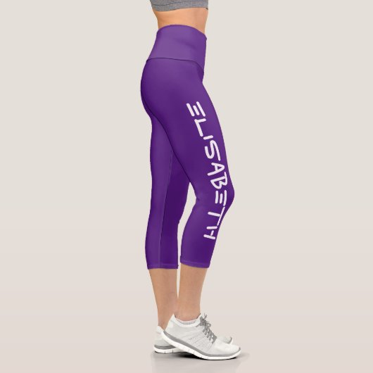 Leggings Capri Personnalisé sur mesure - Modèle Elisabeth 1 (Droite)