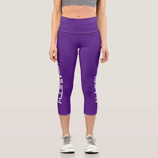 Leggings Capri Personnalisé sur mesure - Modèle Elisabeth 1 (Recto)
