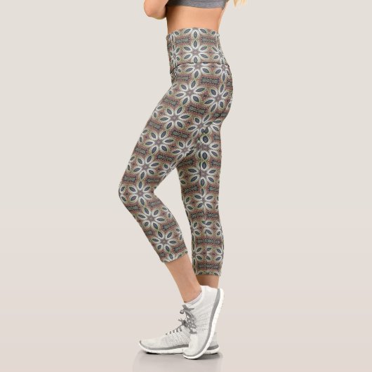 Leggings Capri Pétales Célestes de l'Infini (Gauche)