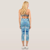 Leggings Capri Pétales éparpillées (Verso)