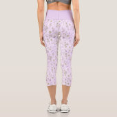 Leggings Capri Petit Pastel Floral Violet (Verso)
