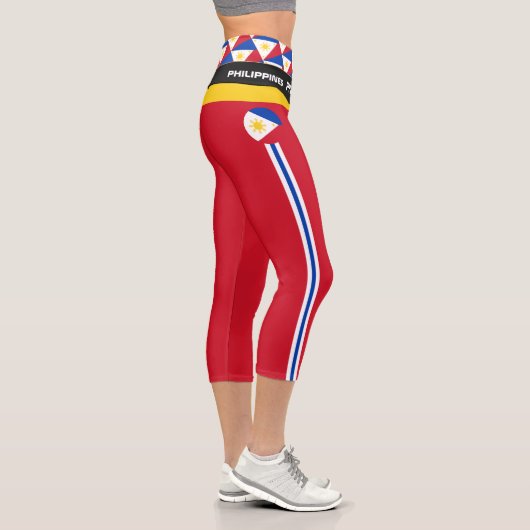 Leggings Capri Philippines & Philippine Drapeau mode, Fitness Sun (Droite)