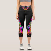Leggings Capri Phoenix - Art fractal (Recto)