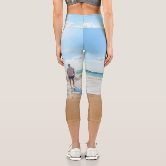 Leggings Capri Photo de Custom (Verso)