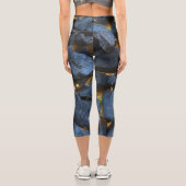 Leggings Capri Photographie russe à mur de pierre croate (Verso)