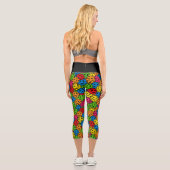 Leggings Capri Pickleball Yoga Équilibre de respiration Jouer (Verso)