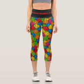 Leggings Capri Pickleball Yoga Équilibre de respiration Jouer (Recto)