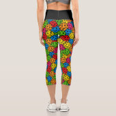 Leggings Capri Pickleball Yoga Warrier Up Smack Down (Verso)