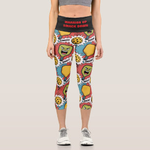 Leggings Capri Pickleball Yoga Warrier Up Smack Down