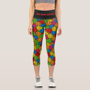 Leggings Capri Pickleball Yoga Zen DINK RÉPÉTER
