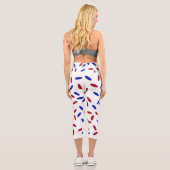 Leggings Capri Pills red & Blue (Verso)