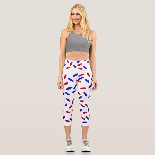 Leggings Capri Pills red & Blue (Recto)