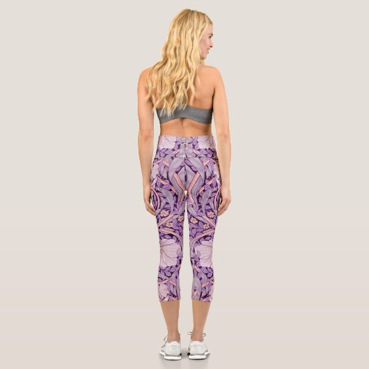 Leggings Capri Pimpernel Purple, William Morris (Verso)
