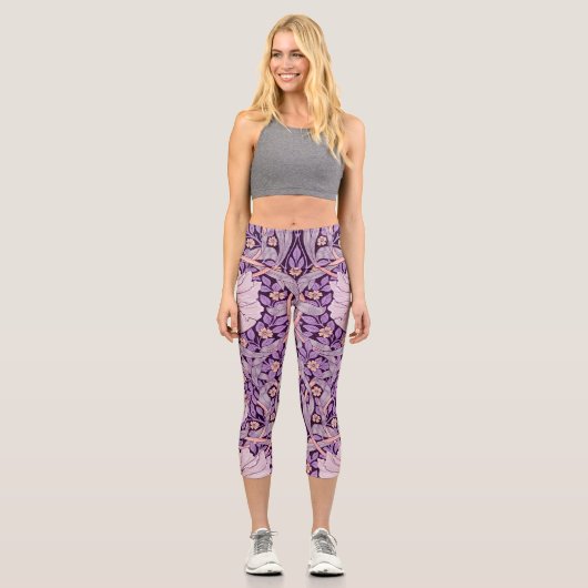 Leggings Capri Pimpernel Purple, William Morris (Recto)