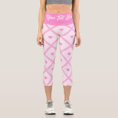 Leggings Capri Pink Heart Moderne Plaid Collection (Recto)