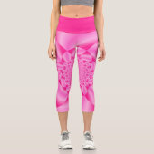 Leggings Capri Pink Leaf (Recto)