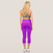 Leggings Capri Pink Néon Et Violet Gratté (Verso)